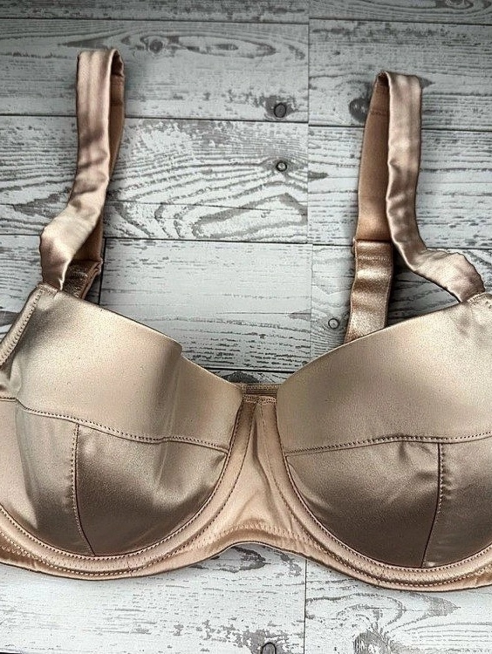 DKNY Pink Satin Underwire Bra